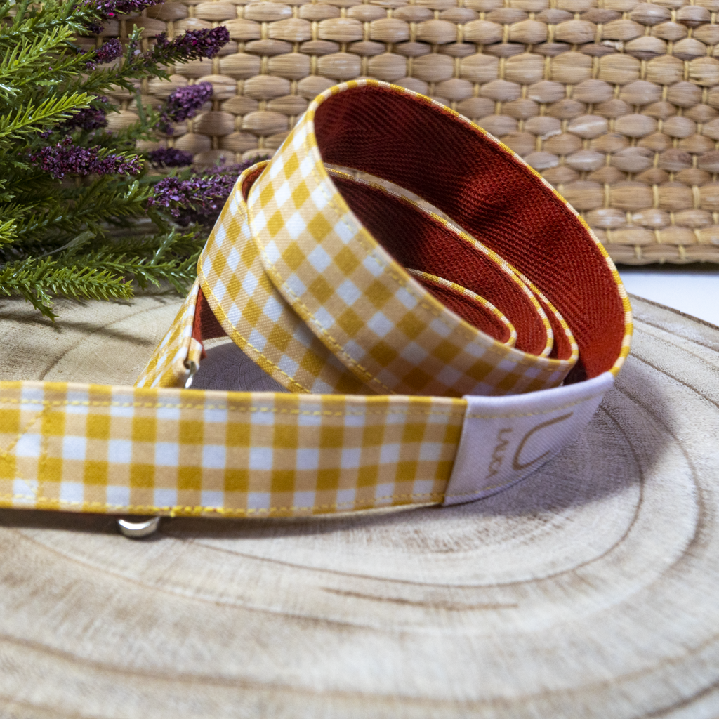 YELLOW VICHY MOBILE PHONE HOLDER TAPE