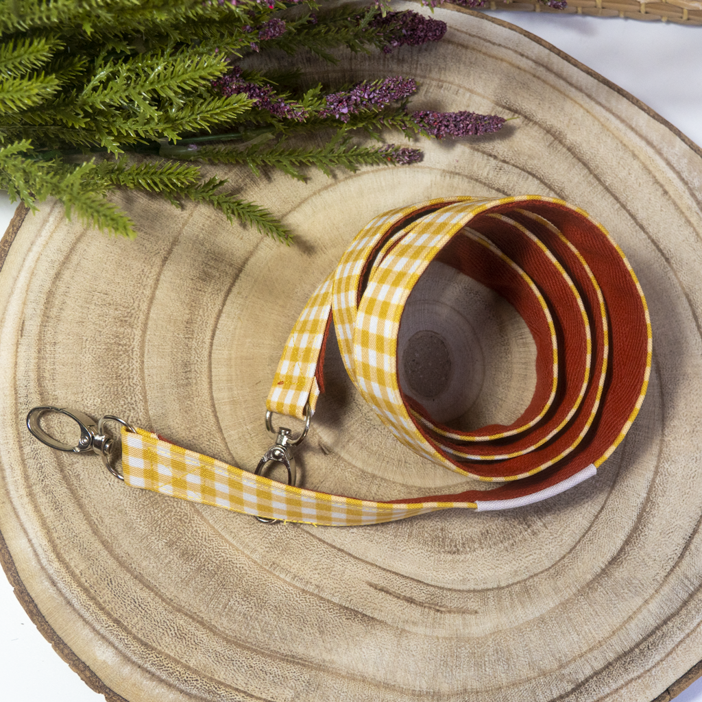 YELLOW VICHY MOBILE PHONE HOLDER TAPE
