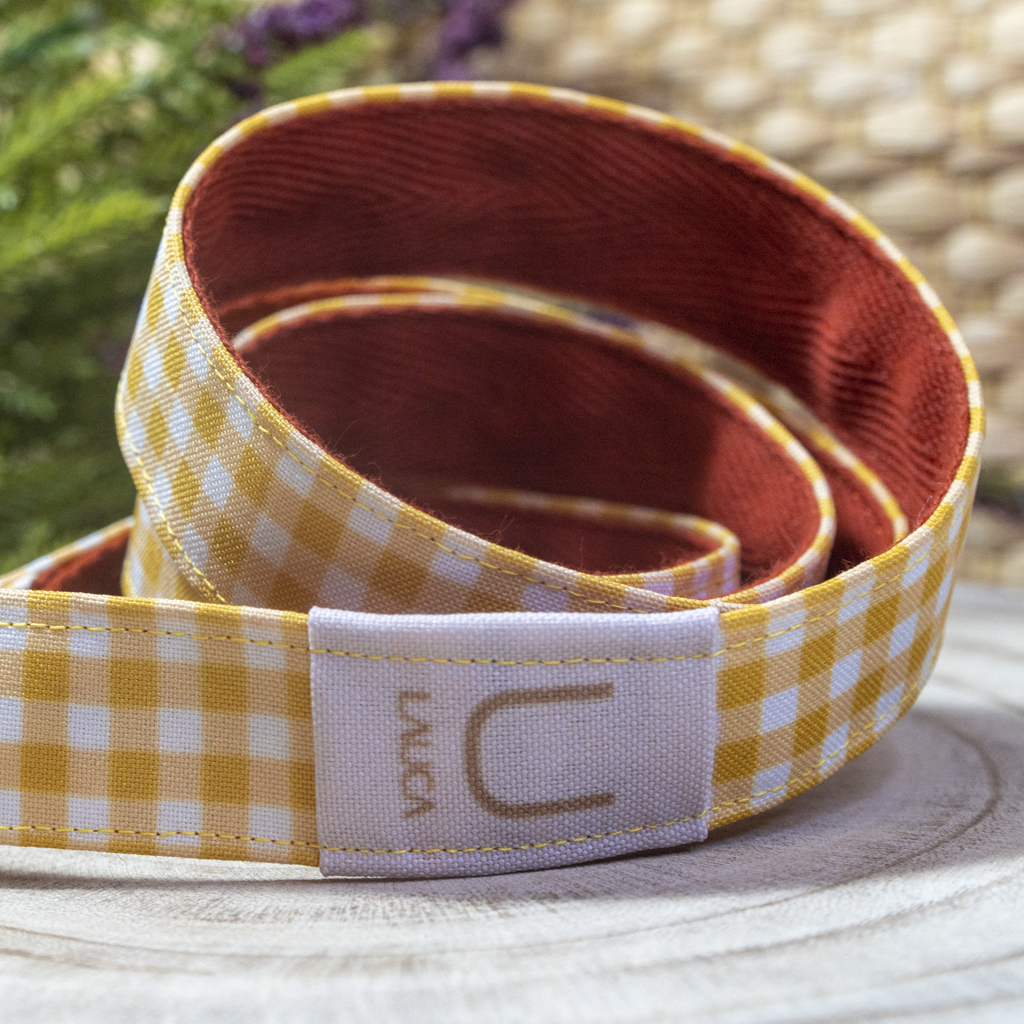 YELLOW VICHY MOBILE PHONE HOLDER TAPE