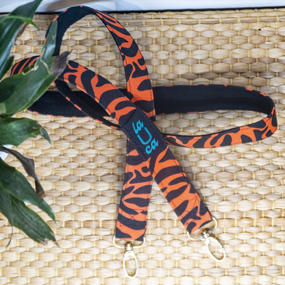ORANGE ZEBRA MOBILE HOLDER RIBBON