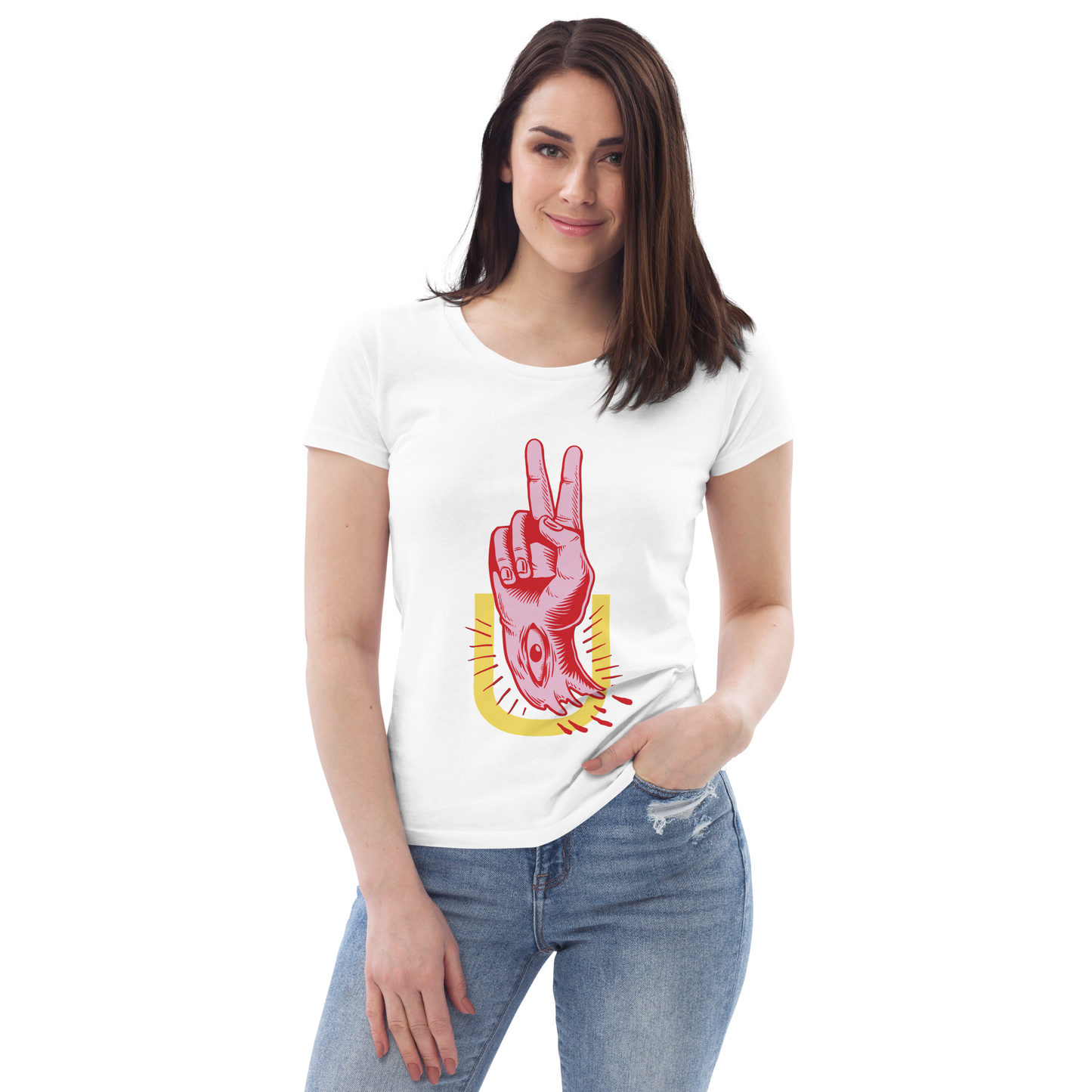 CAMISETA MANO PAZ MUJER