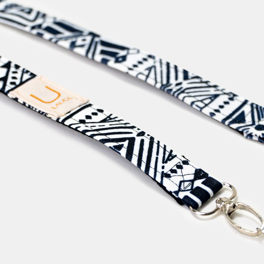 WHITE AZTEC MOBILE HOLDER STRAP